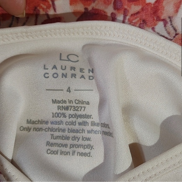 LC Lauren Conrad Cherry Ruffle Dress - Picture 5 of 8